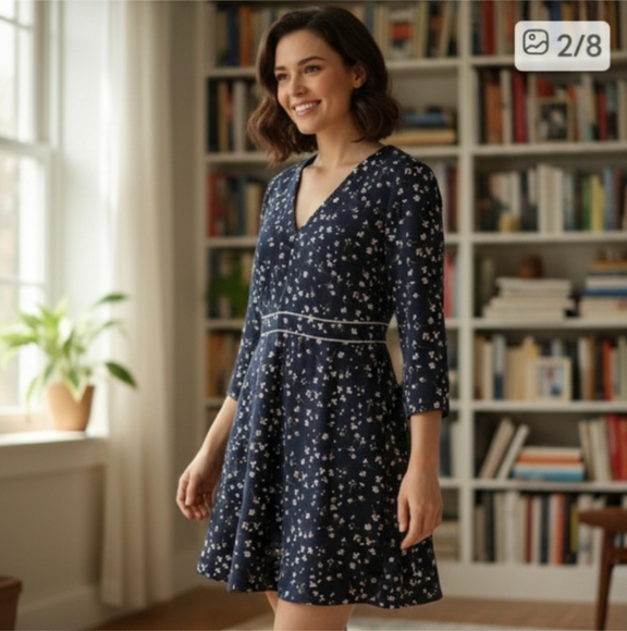 Banana republic floral dress 6 - Picture 1 of 9
